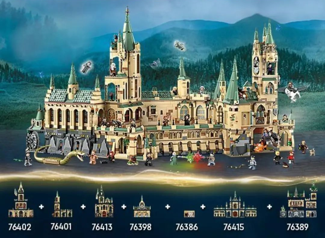 Look at what the last three years of Harry Potter LEGO sets let's you make... It's literally a minifigure scale version of the UCS Micro Scale castle

After all the hate this new styles has gotten for three years... Look at the finished product