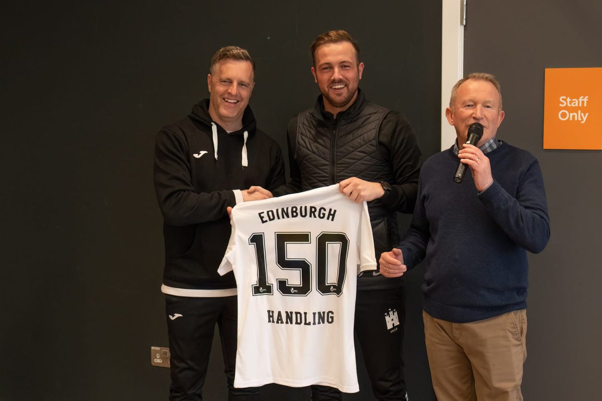 EdinburghCityFC's tweet image. What a milestone!

Both @DannyHandling10 and @ouzysee passed the 150 mark for club appearances this season 👏 

Here&apos;s to many more 🤝 well done from all of us here at the club! 

#WeAreEdinburgh