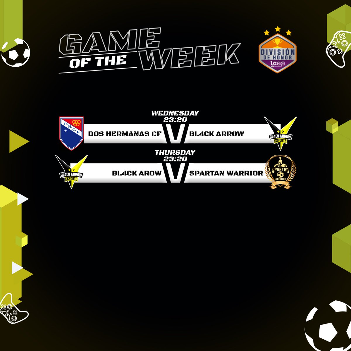 Bl4cKArroW_Club's tweet photo. Volvemos a las competiciones luego de nuestro descanso merecido por nuestro día #DiaDelTrabajador y volvemos con partidazos; esperamos conseguir buenos resultados.
#GOB4W https://t.co/FsMePeB3UV