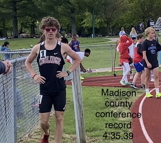 New Madison County 8th grade record in the 1600m