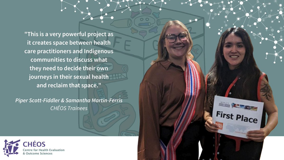 Advancinghlth's tweet photo. After 1st place in the @UBCstudentlife leg of the #WorldsChallenge, trainees Piper &amp; Samantha, supervised by @DrSarahMunro at @ubcWACH, head to @WesternU to present the Lifegiver Box, a way to improve access to sexual healthcare in Indigenous communities.

https://t.co/NctGXsVytt https://t.co/2PHq5OPgGf