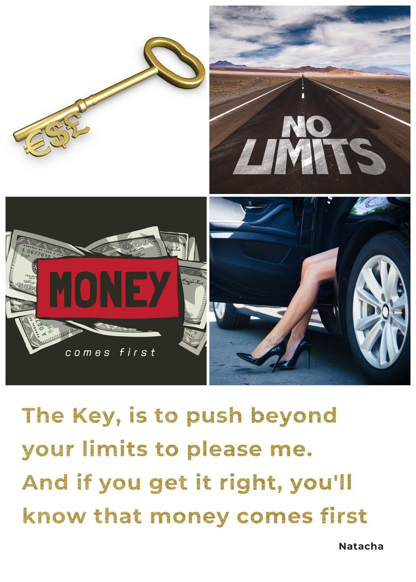_GoddessNatacha's tweet photo. The Key, is to push beyond your limits to please me. 
And if you get it right, you'll know that money comes first https://t.co/oe8rM9t9Id