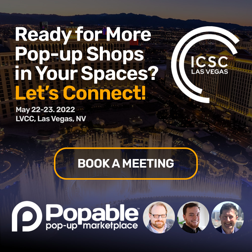 Popable™ team will be at ICSC Recon in less than 3 weeks!

Looking to do more pop-up shops?
We connect you directly with brands and spaces on the Popable platform.

Schedule a demo at the show!
calendly.com/popable/icsc-r…

#icsc #popable #popupshop #recon #icsclasvegas #icsc2023