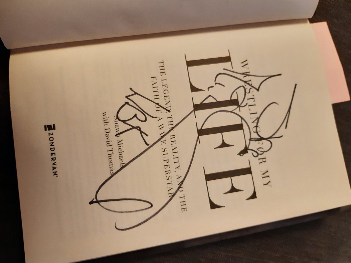 clairehewittsim's tweet photo. @ShawnMichaels My husband bought me your book for my 40th birthday and I really need to know if this is actually signed by you because it would make my year!! https://t.co/XicsxxT640
