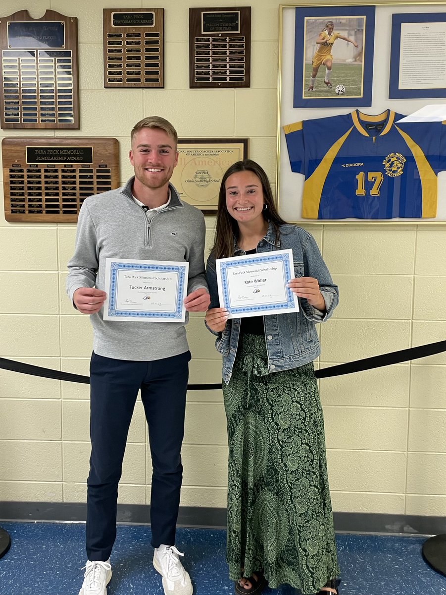 I am truly honored to have been awarded the Tara Peck Memorial Scholarship.  Congratulations to Kate Widler on being award, as well.  Thank you to the Peck family for your generosity. <a href="/KateWidler/">Kate Widler</a>
