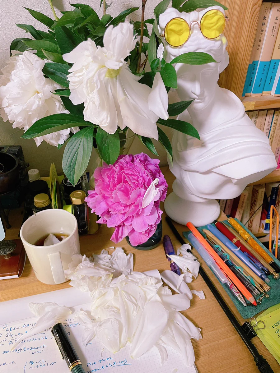 シャクヤクのポンっと散る音で目が覚めた！？　