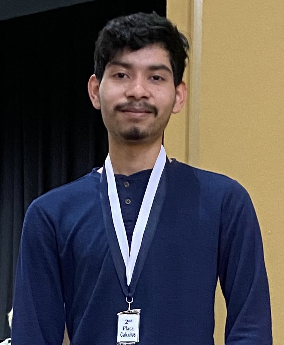 Congratulations to CHS senior Antonio Jimenez for winning 2nd place in Calculus in the Arkansas Council of Teachers of Mathematics State Math Competition held last weekend!

#6legs4life