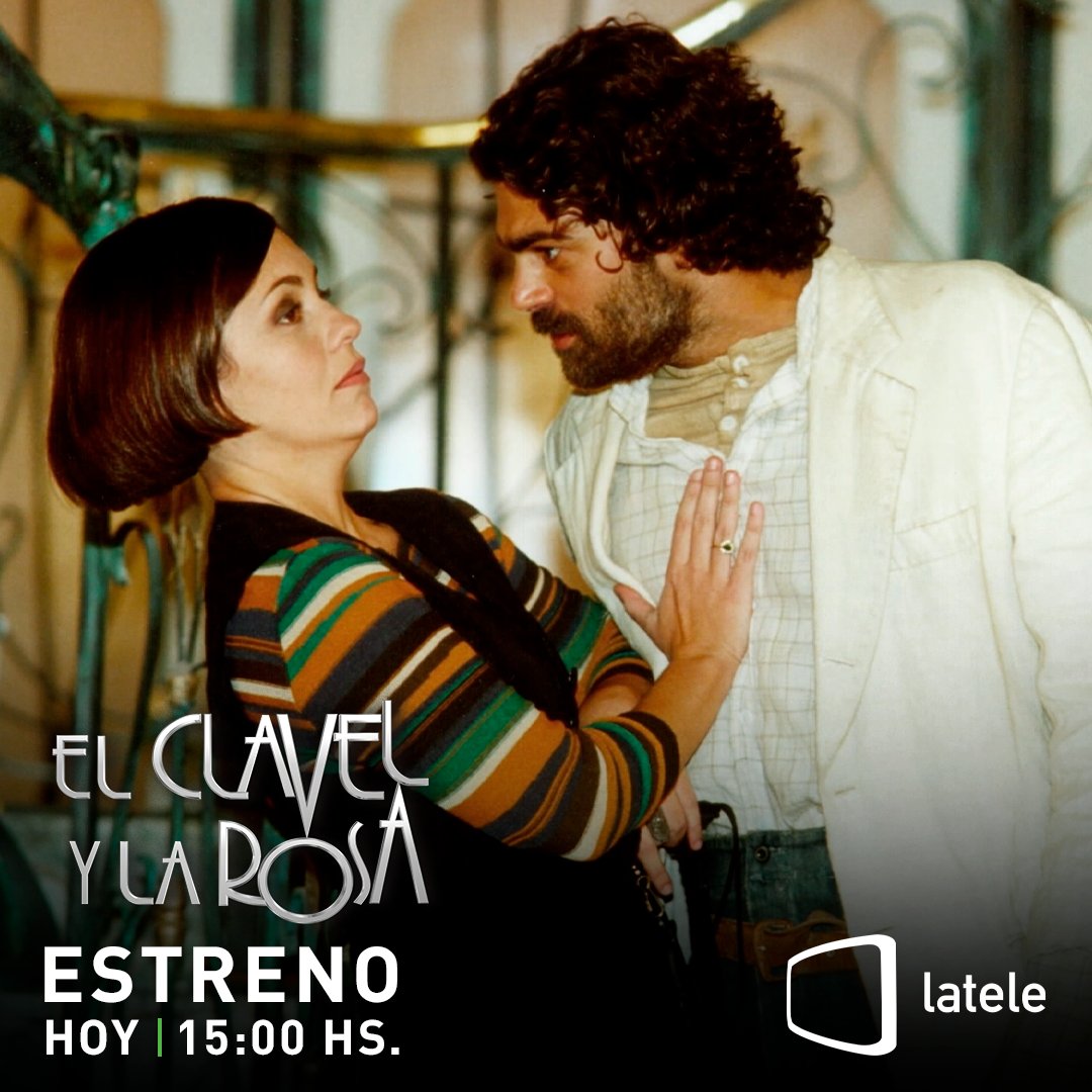 latelePy's tweet photo. Dos personas tan diferentes que viven un romance contradictorio, #ElClavelyLaRosa un amor que rompe barreras 😍🥰
Estreno, HOY a las 15 hs.
✅Desde la web: https://t.co/3ACD8zlcIQ
latele #SePrende 🔥 https://t.co/aUk8MI6Kf1