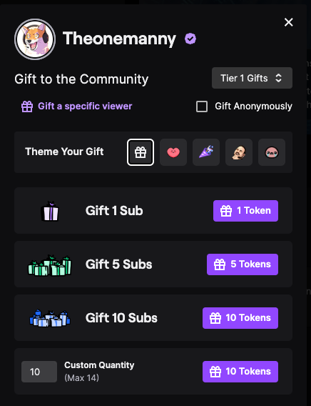 zachbussey's tweet photo. Twitch will soon offer Sub Tokens, which start as codes purchasable by Third Parties (most likely brands) to distribute.

Sub Token Codes can be redeemed by users to subscribe to any channel OR to be used for gift subscriptions.

#TwitchNews #TOSgg https://t.co/nc7w8X9qtD
