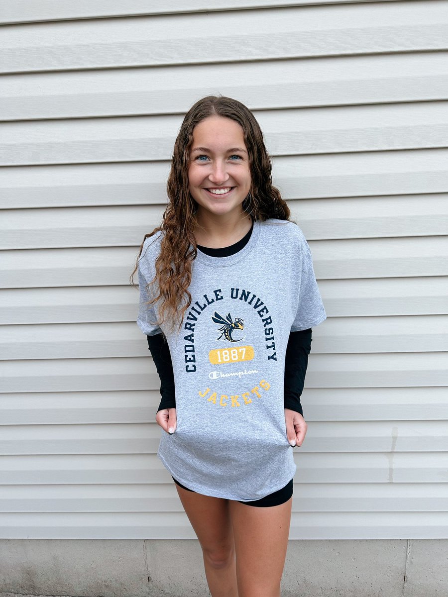 alyssa_griner's tweet photo. I am very blessed to announce that I have verbally committed to continue my athletic and academic career at Cedarville University! I would like to thank God, my family, friends, coaches and teammates for supporting me throughout this amazing journey. Go Yellow Jackets 💙💛 https://t.co/3KDt3vuTEW