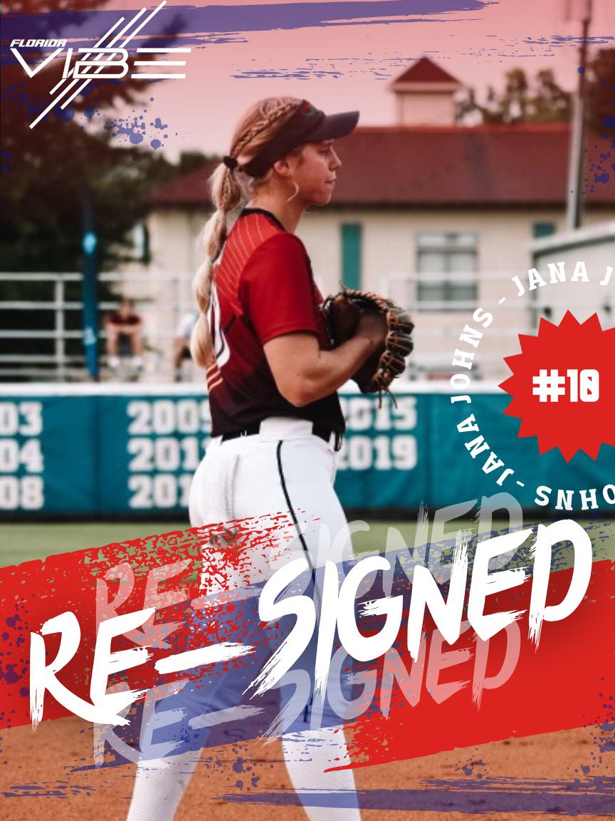 floridavibesb's tweet photo. RE-SIGNED… the Florida VIBE welcomes back for the 2023 VIBE PRO TOUR,   @JohnsJana from @OU_Softball! 
#feelthevibe✨ #americasteam #adidasdugout  

@SoftbalAmerica @ExtraInningSB @thealliancefp @Fastpitchnews @JustinsWorldSB @InTheCircleSB @outsidethechute @SoftballSeries https://t.co/IJihoEazfe