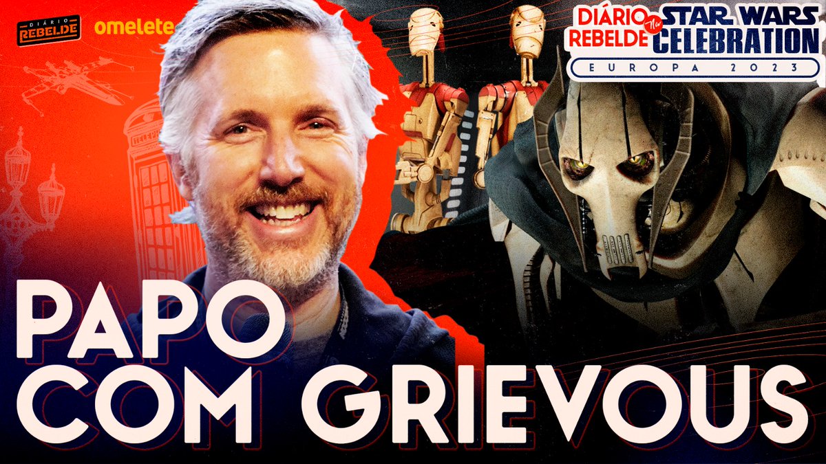 🚨HOJE, 19H30🚨

Entrevista com General Grievous em pessoa (além dos battle droids e Bib Fortuna), Matthew Wood! Supervisor de som da Lucasfilm.

#StarWarsCelebrationEuropa2023

✨youtu.be/Fg8Dwvq2p-M