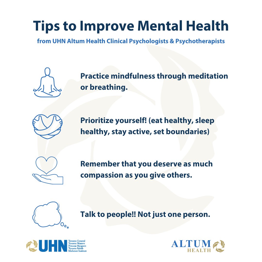 UHN's tweet image. Happy #PsychologyMonth to our Clinical Psychologists, Psychotherapists, Psychometrists and Psychoanalysts!

Rehabilitation Psychologists at @AltumHealth help patients experiencing pain to face injuries and grow, despite severe physical health problems.