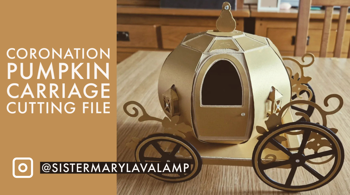Get inspired by our fans' amazing creations with our Pumpkin Carriage! Check out a #coronation-inspired version by <a href="/debden36/">SisterMaryLavalamp</a> and use code FREEGIFT for a free SVG kit with a $14.99+ order! #papercraft #cricut #DIY #FREEGIFT Get it here: bit.ly/3NsAGlG