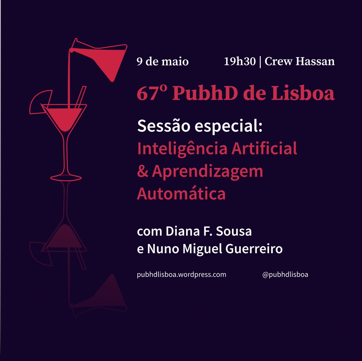 PubhDLisboa's tweet photo. O que se investiga em Lisboa? #InteligênciaArtificial e #AprendizagemAutomática serão os temas a 9 de maio no 67º @PubhDLisboa: https://t.co/Mx6M5UI6L9
#PubhD https://t.co/PBG8K00PQV