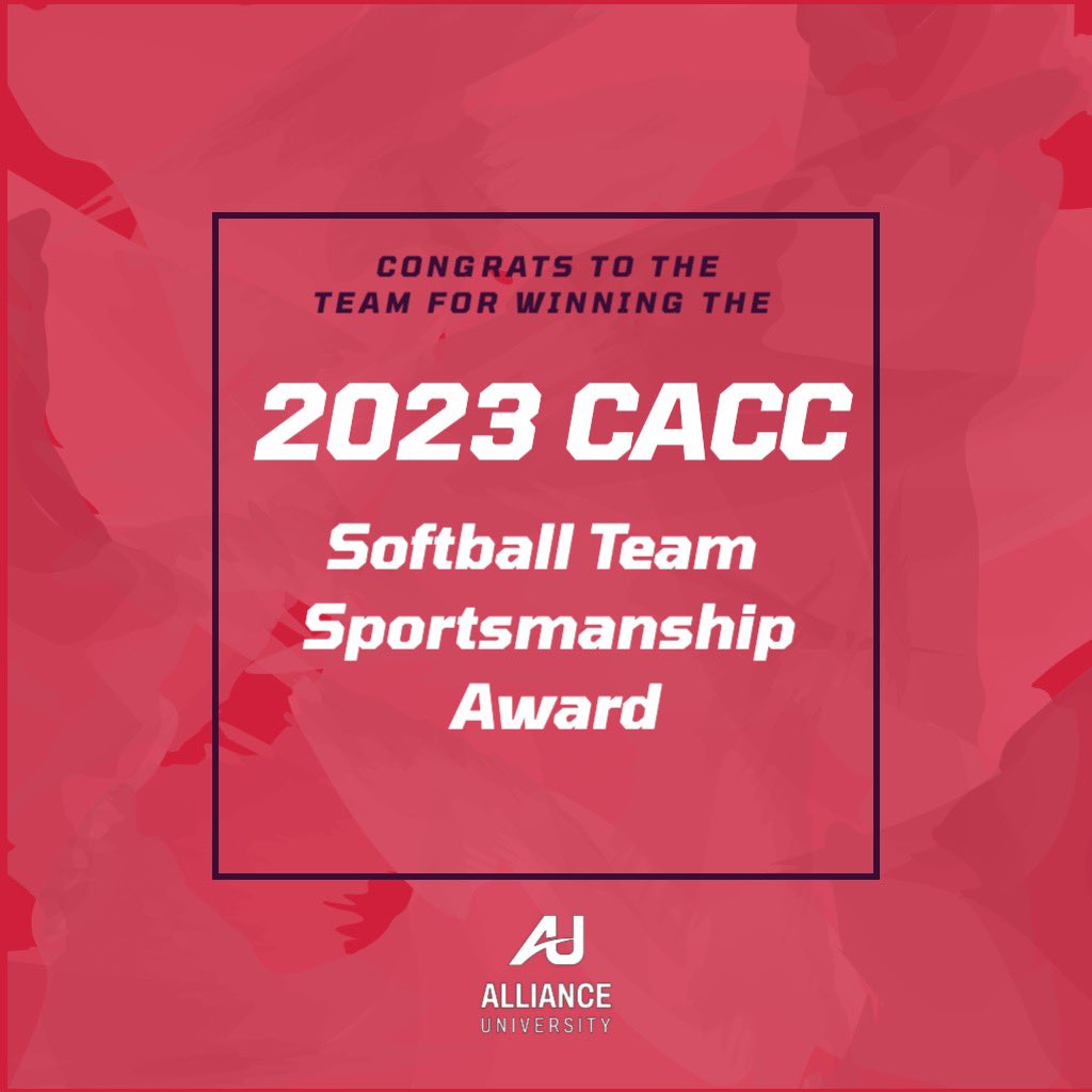 Congrats to Janelle Adams for being selected for the 2023 CACC All-Conference Second Team.

AU Softball also won the CACC Team Sportsmanship Award!!🤩

We are so proud of our student-athletes!!