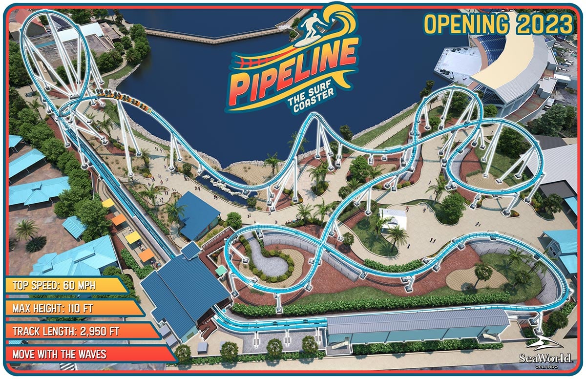 We Rode Pipeline! Worlds First Launched Stand Up Roller Coaster! 4K Multi  Angle POV SeaWorld Orlando 