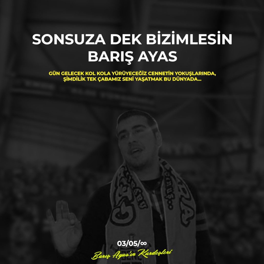 Gün gelecek kolkola yürüyeceğiz cennetin yokuşlarında. Şimdilik tek çabamız seni bu dünyada yaşatmak için.

#BizimlesinBarışAyas