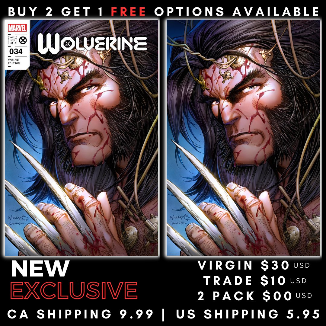 SCOTT WILLIAMS HAS BEEN KILLING THESE WOLVERINE COVERS! THIS EXCLUSIVE GOES LIVE AT nerdpharmaceuticals.ca AT 4PM MST THIS FRIDAY!! #WOLVERINE #MARVEL #COMICS #SCOTTWILLIAMS