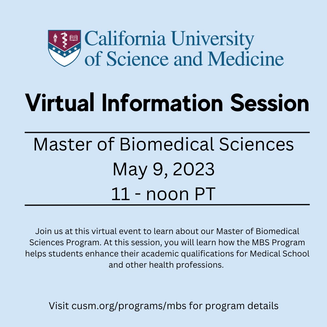 California University of Science and Medicine tweet media