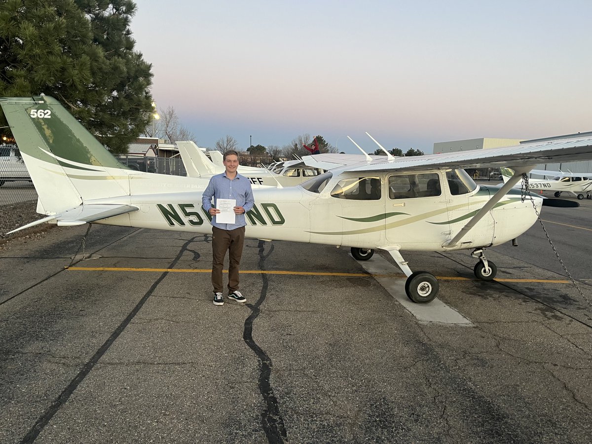 Congratulations to Elijah Hall on successfully completing his instrument rating check ride! 🎉
