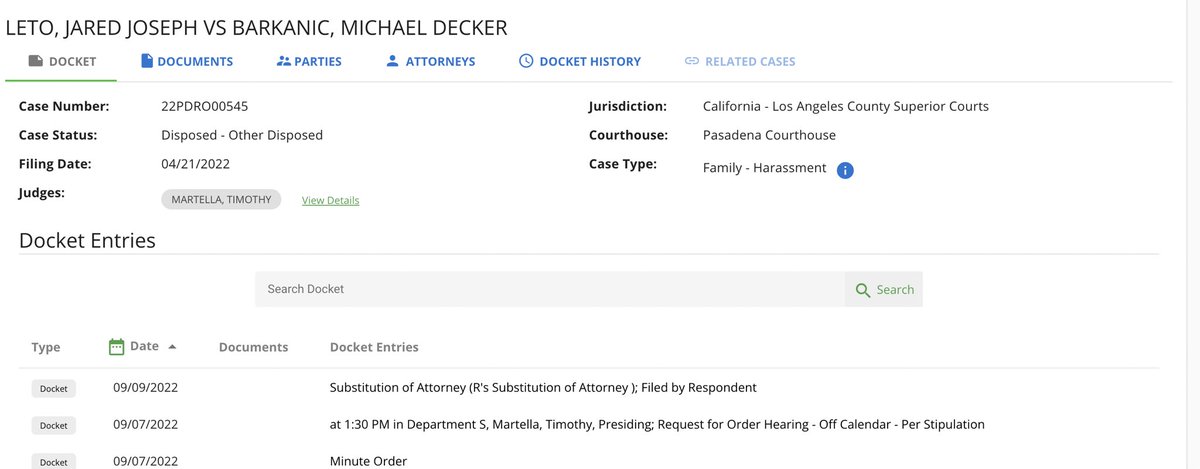 dom_lucre's tweet photo. On May 17, 2022, A court hearing between Jared Leto, and acclaimed actor Michael Barkanic, took place at the Los Angeles County Superior Court of Pasadena District at 300E Walnut St. Pasadena, California over the allegation that Jared Leto was a Pedophile with Cult Practices. https://t.co/eYapIgxLpU