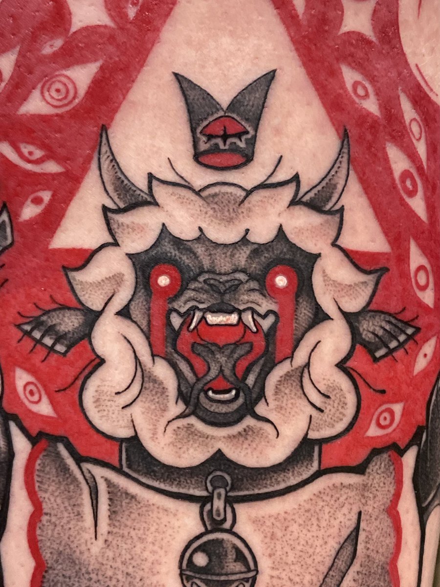 pazurmazur's tweet photo. Praise the Lamb! 🩸🐏 ✷
My clients whole leg was sacrified for this (un)godly project 👁
-
#cultofthelamb #cultofthelambfanart @cultofthelamb https://t.co/RMJvJvme9t