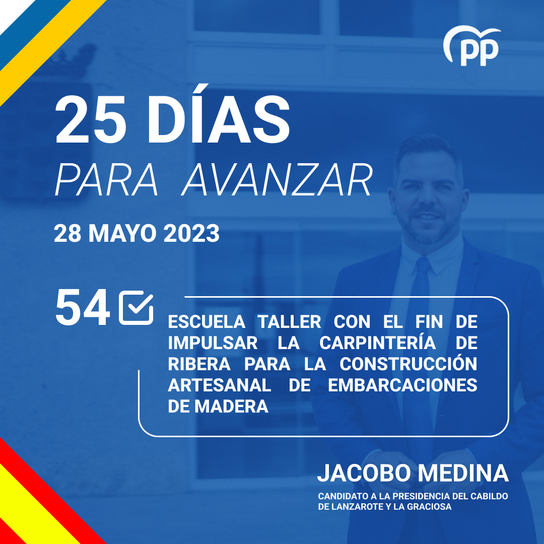 jacobo_medina's tweet photo. 🔵 Propuesta número 54 🔵🔵
Escuela talle con el fin de impulsar la carpintería de ribera para la construcción artesanal de embarcaciones de madera ✅
#JacoboMedina2023
#lanzarote #politicalanzarote #pplanzarote https://t.co/DeuwtPz9fK