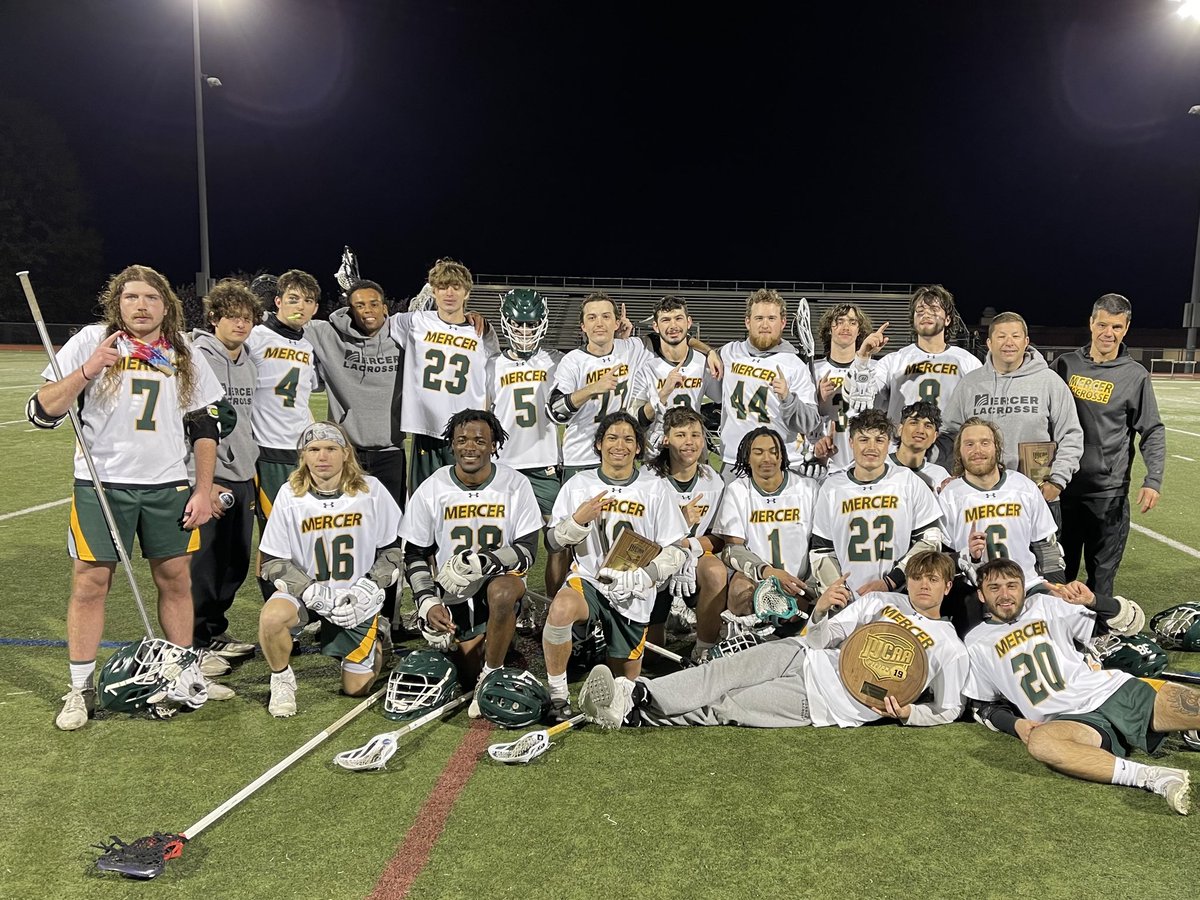Congratulations to the 2023 Region 19 Champion <a href="/MercerMLax/">Mercer Mens Lacrosse</a> team! 🏆🥍

Mercer Lacrosse clinched the Region 19 championship with a 12-8 win over Sussex on Friday evening.

#mercermade #mercerproud