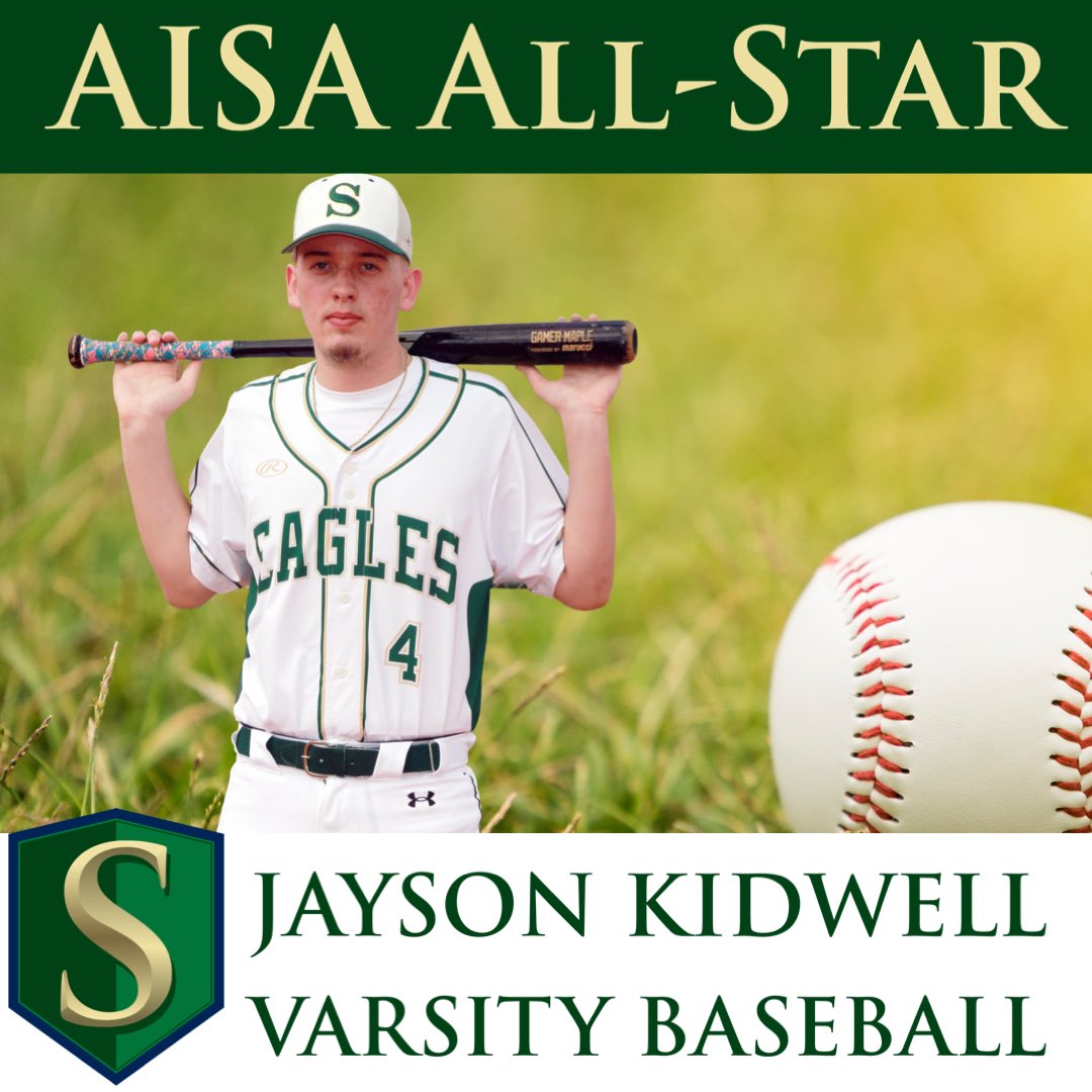 snook_athletics's tweet photo. Congratulations to Senior Jayson Kidwell @jaykid_1 for being chosen to represent SCA as an All-Star for baseball. Jayson was chosen by other AISA coaches for this honor. Congratulations Jayson! 🦅⚾️ https://t.co/3XnumKZJ8I