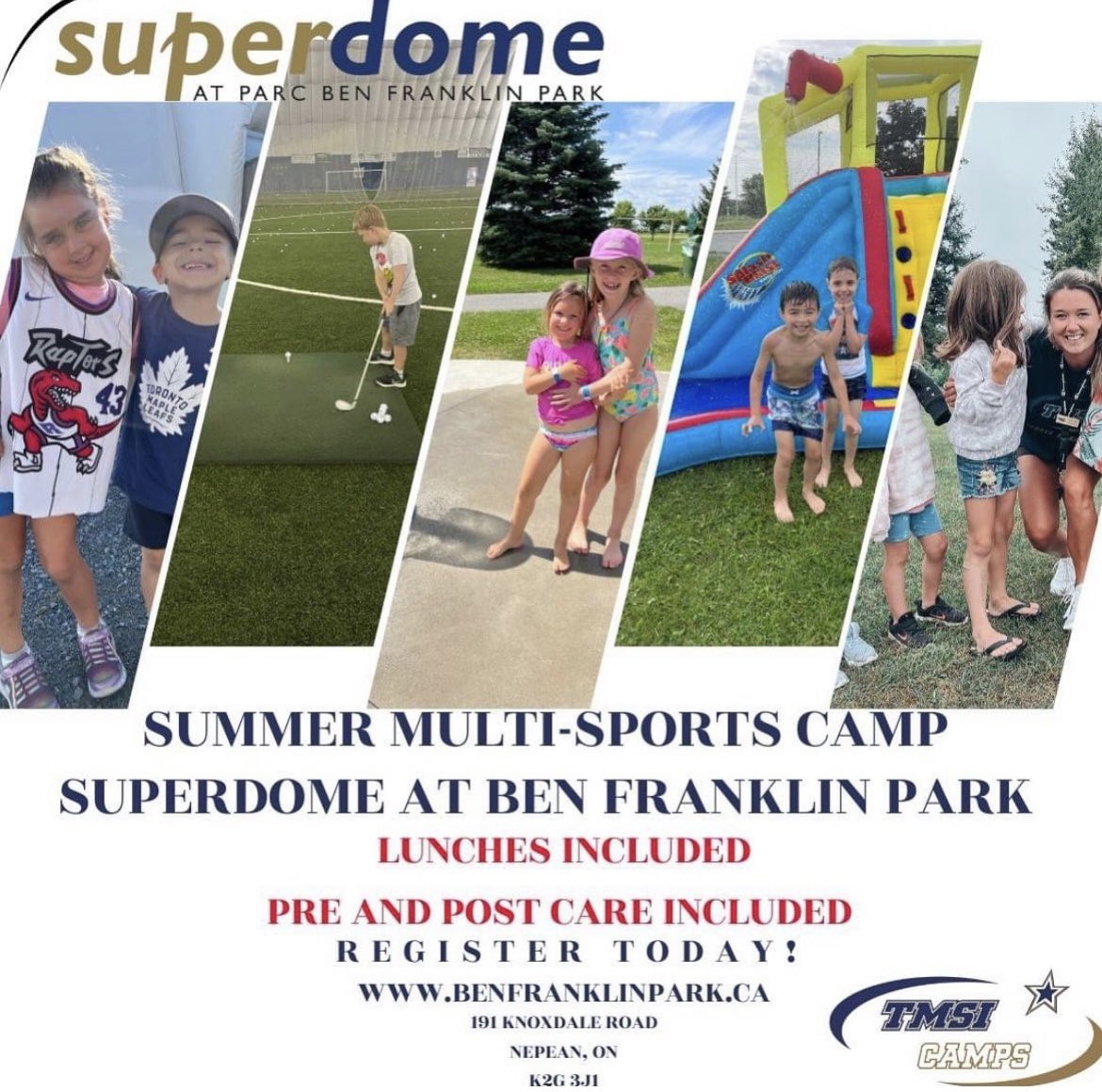 Summer plans for your kids? We have you covered at the Superdome at Ben Franklin Park! 🌞Registration is available online by visiting benfranklinpark.ca 💻 #CampsOttawa #SportsCamps