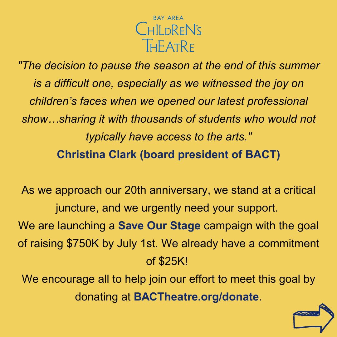 BACTheatre's tweet photo. We need your help, Bay Area! https://t.co/BnwErwYsha