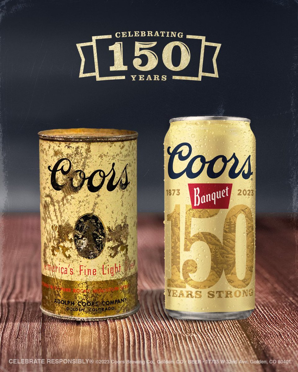 In 1959, Bill Coors and Coors Brewing Company pioneered the two-piece recyclable aluminum can, revolutionizing the beverage industry. Pick up the limited-edition 150th Anniversary packaging and cheers to 150 more years.