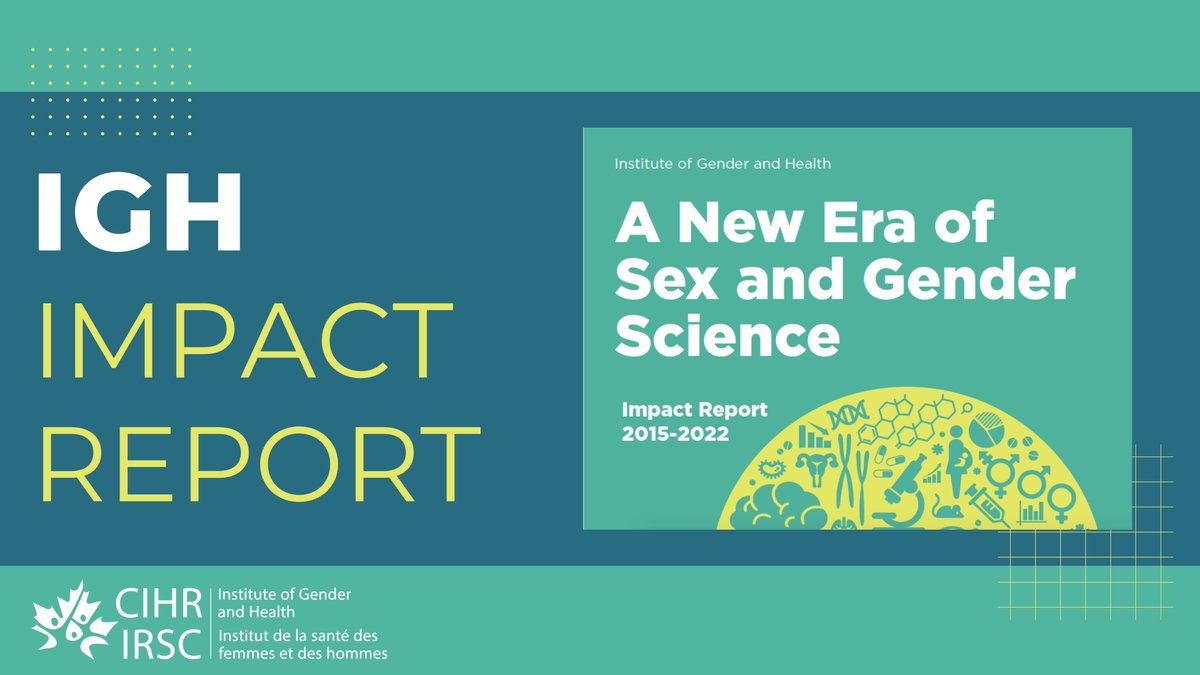 CIHRIGH's tweet photo. 📣 Exciting news!

At our Grand Opening today, Scientific Director @akaida released “A New Era of Sex and Gender Science”, IGH’s 2015-2022 Impact Report.

How is IGH making science more rigorous and inclusive with sex and gender?

Read to find out ▶️ https://t.co/sG9I8a1c9k https://t.co/gDkIJtbVC7