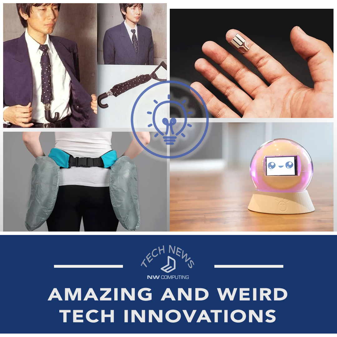 nwcomputing's tweet photo. From artificial embryos to umbrella ties,
check out these weird and amazing tech innovations from around the globe.

#StrangeTech #TechInnovation

https://t.co/GADez4Wip1

image credits: see @Pocketlint article https://t.co/OL1IKNHejv