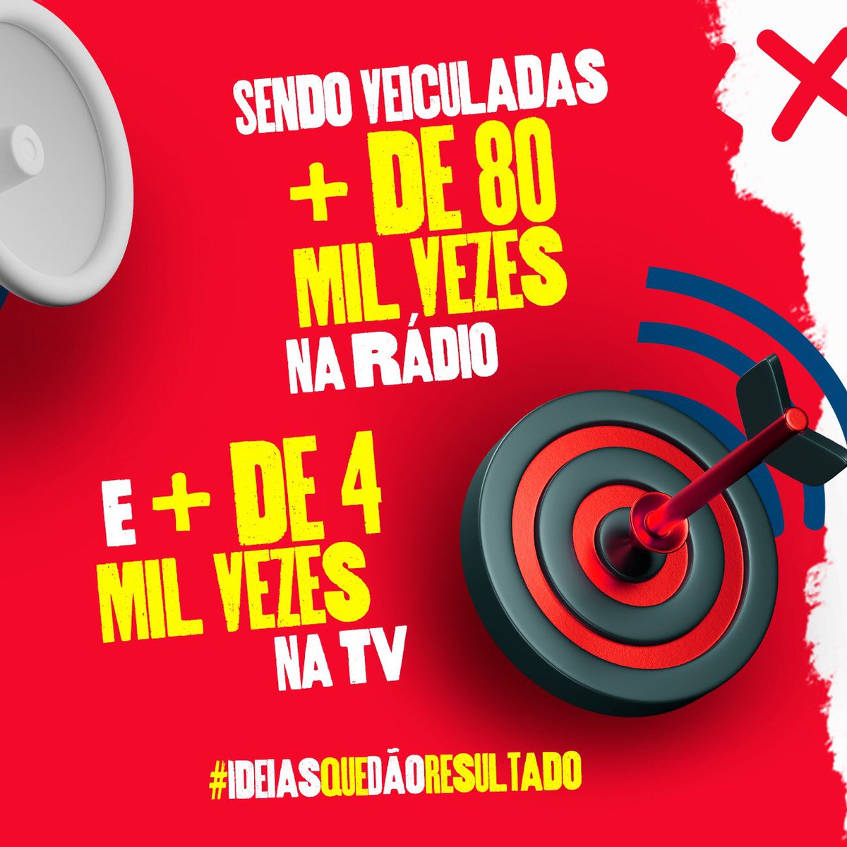 w4comunicacao's tweet photo. #PraCegoVer: Sendo veiculadas mais de 80 mil vezes na rádio e mais de 4 mil vezes na TV. https://t.co/rAPOodMOIH