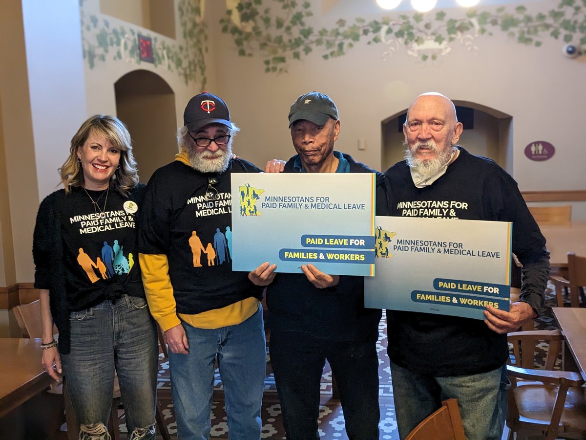 All Minnesotans deserve to care for ourselves and those we love. We should not have to sacrifice food, our health, or a roof over our heads to do so.

Today we stand with our Union siblings and allies to ensure that the #PaidFamilyLeave bill passes in the House!

#PaidLeaveMN