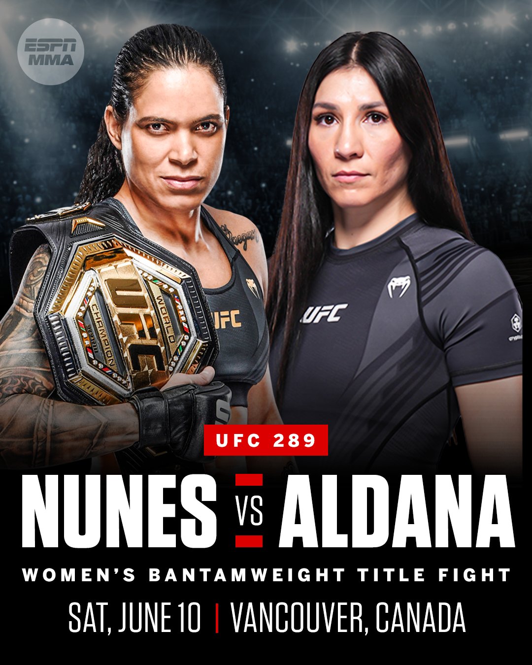 ESPN MMA on Twitter "Amanda Nunes will now face Irene Aldana at UFC