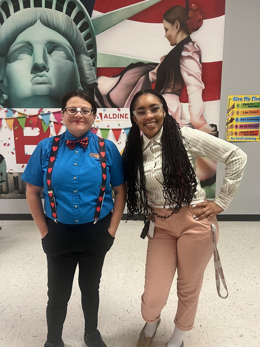 HarrisES_AISD's tweet photo. It was GEEK DAY at Harris on Monday.
Yesterday we dressed as a "GEEK" to promote our 3rd, 4th, and 5th graders DOMINATING the Math STAAR on Wednesday, May 3rd!! #HarrisFINALE @norman_dionisio @DrAnnHill1 @KCtheAP @burke_frieda https://t.co/W8mgiWvByn