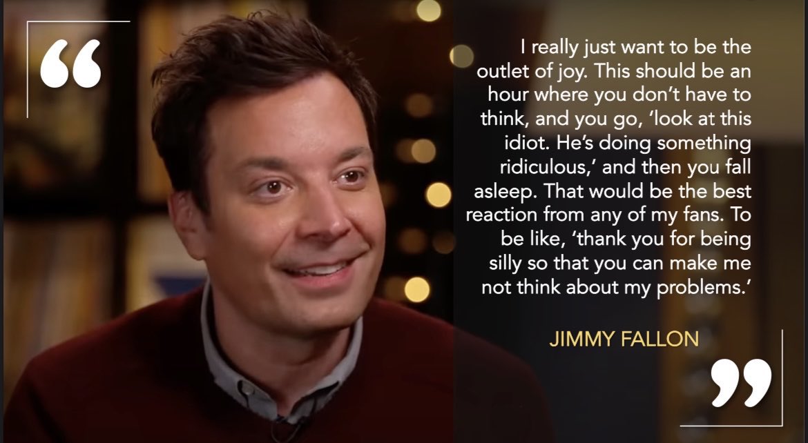 Putting out positive vibes that everyone involved within the Writers Strike can come to an agreement this week!  For me, &amp; I imagine many others, <a href="/jimmyfallon/">Jimmy Fallon</a>, his writers, &amp; all the <a href="/FallonTonight/">The Tonight Show</a> staff provide a safe space &amp; a much needed mental break from the worries of life.
