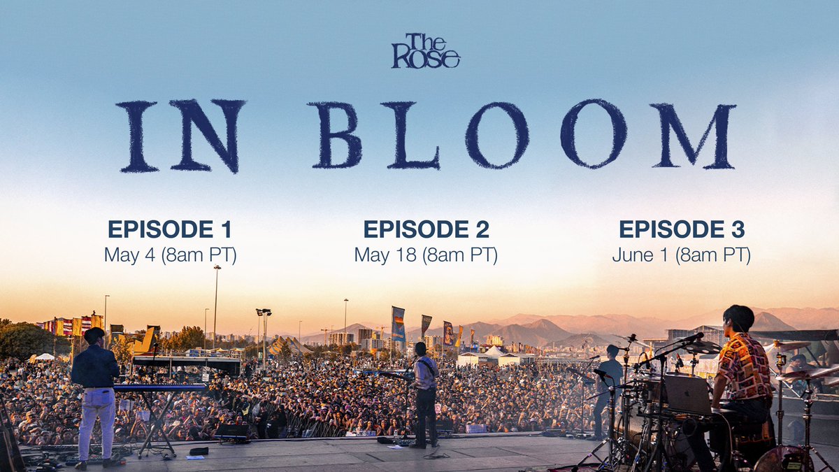 [In Bloom] Schedule

Episode 1: May 4 (8am PT)
Episode 2: May 18 (8am PT)
Episode 3: June 1 (8am PT)

#TheRose #더로즈