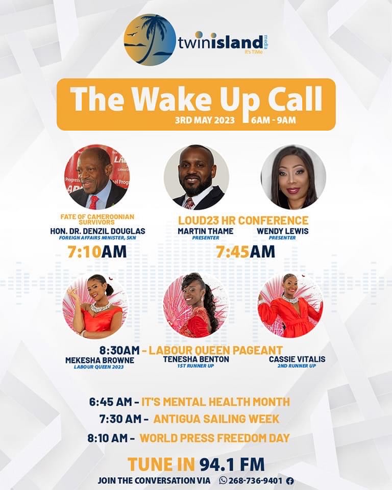 cshrpteam's tweet photo. Tune in to TwinIsland Media to hear from two of our LOUD23, keynote speakers @wendyhlewis & Martin Thame
Register now to join the excitement! #LOUD23
#antigua #hrconference #cshrp #hrpab https://t.co/lyBoyU7ufN