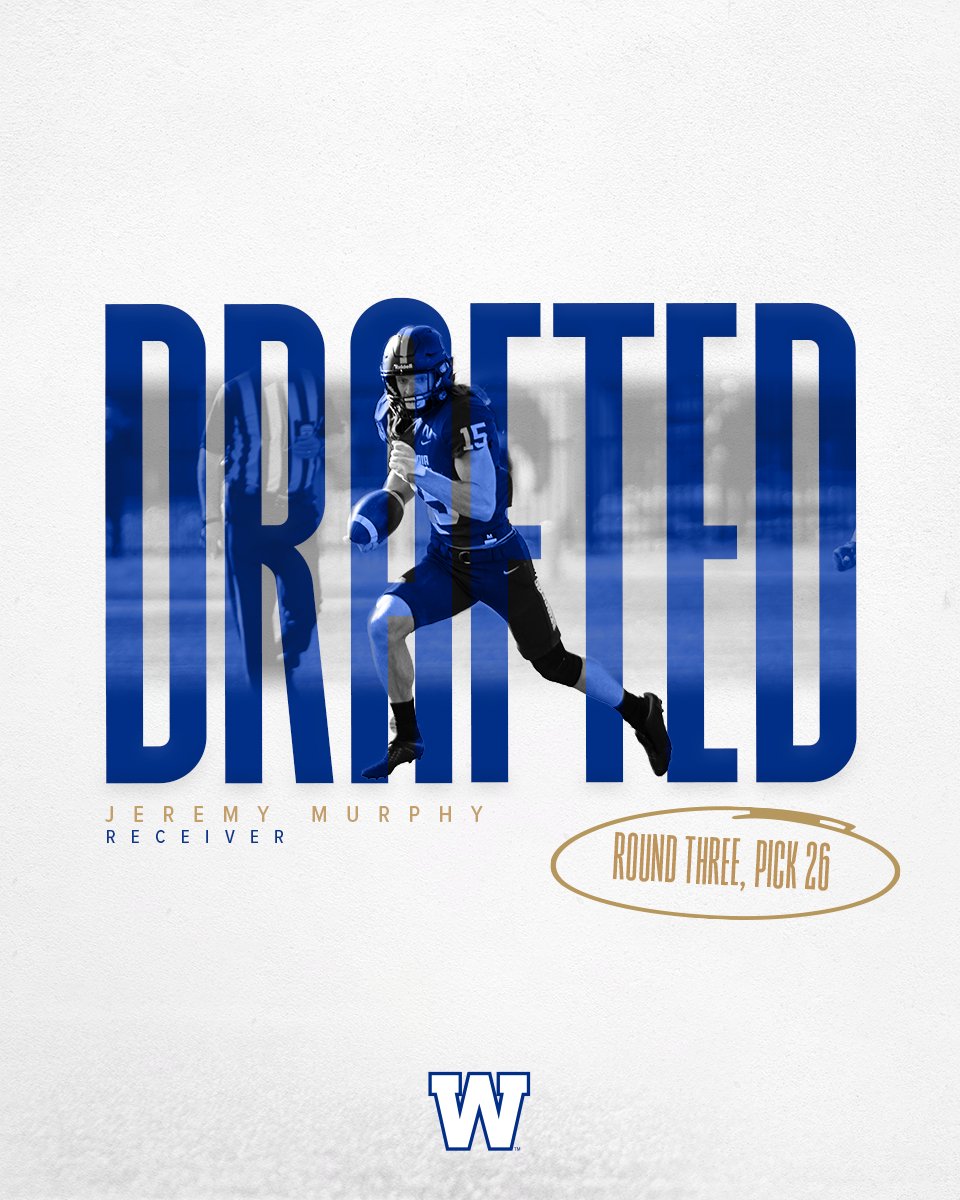 Winnipeg Blue Bombers on Twitter "With the 26th overall pick in the