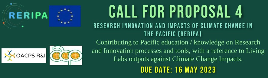📢
Call for Proposal 4 – now extended to 16 May 2023

For more:  pidf.int/home/proposals/ via <a href="/PIDF01/">Pacific Islands Development Forum</a>
