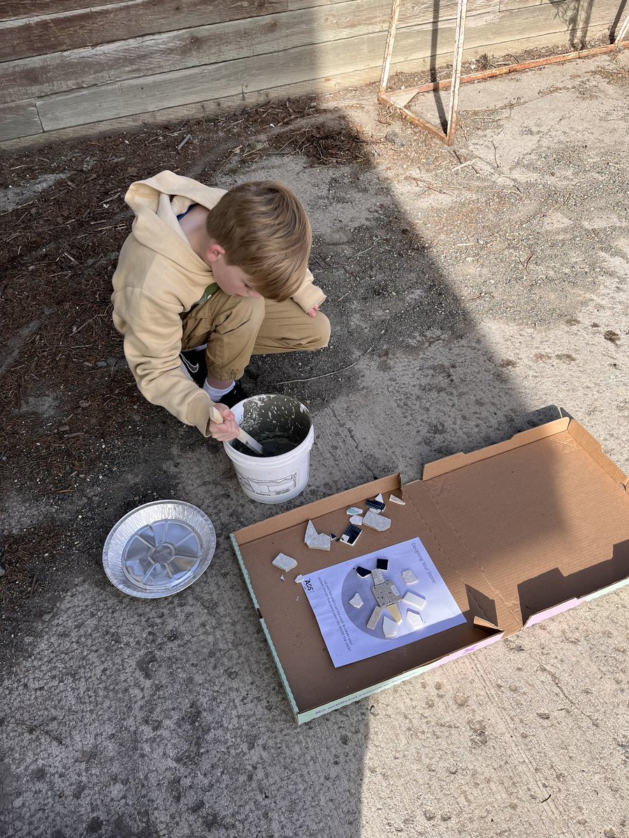 kldavis13's tweet photo. Awesome day when a student tells you that “Today was her best day of school all year!”  Students loved making stepping stones with SD27 ADST kits and showed creativity and passion for their projects. @SD27_ADST 
#handsonlearning https://t.co/lPew1p1ClO