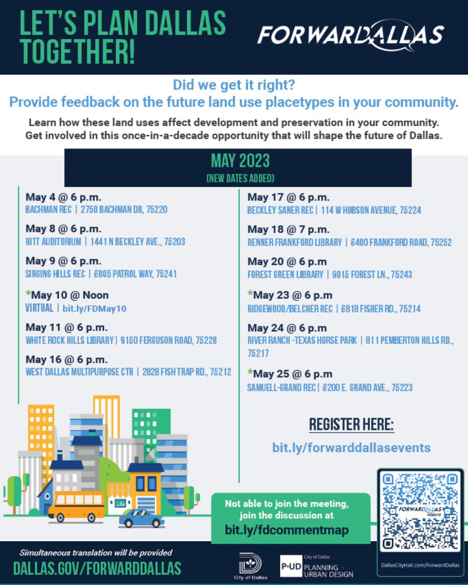 dallasfreepress's tweet image. Have a Say in Your Community's Future, attend the Forward Dallas community meetings.
#forwarddallas #planwithpud #dallas @dallasplanud