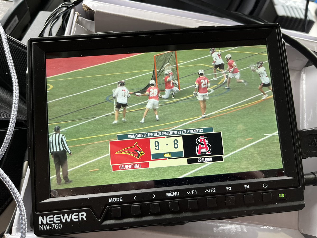 LinacreMedia's tweet photo. What a win for #CalvertHall and what an effort by #Spalding — the best MIAA 🥍 Game of the Week yet as our terrific partnership with @5StarAppEvents continues in Year 2‼️
#LinacreMediaOnTV 🦀🏆🎥📺🎛🎙🇺🇸 https://t.co/bn5aa3gjJt