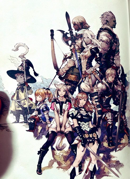 FF14の画集買ったけどめちゃくちゃ良かった… 章ごとに画集出てるらしいから全部欲しいけど冒険がまだ追いついてないから勿体無い気持ちもあるので進めてから買いたいな