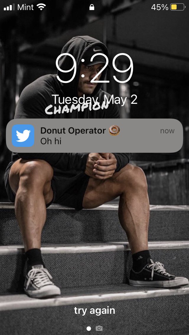 mitchhamm14's tweet photo. @DonutOperator @heatherlynnoh I love waking up to cute texts from you🙈 https://t.co/sHjx7LtkRU