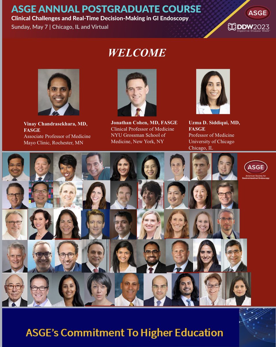 Amazing faculty from around the world waiting for you at the @ASGEendoscopy PG course!Register here DDW.org @VinayChandraMD @JChristieMD @ShivangiKMD @NikhilKumtaMD @babudayyeh @drsethinyc @AraSahakianMD @ReemSharaiha @allie_schulman @MetabolicEndo @bret_petersen